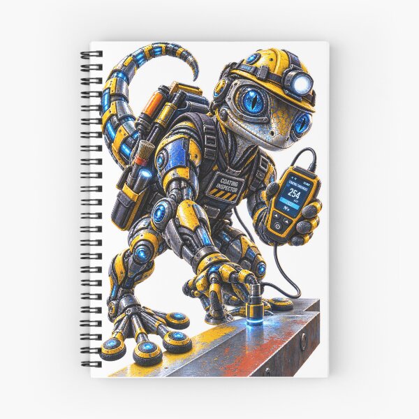 Item preview, Steel Gecko – Industrial Coating Inspector | Mechanical Steel Worker designed and sold by SteelCoat Studio.