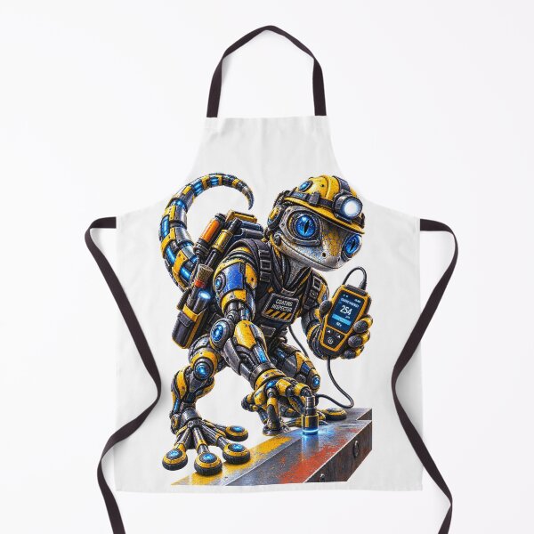 Item preview, Steel Gecko – Industrial Coating Inspector | Mechanical Steel Worker designed and sold by SteelCoat Studio.