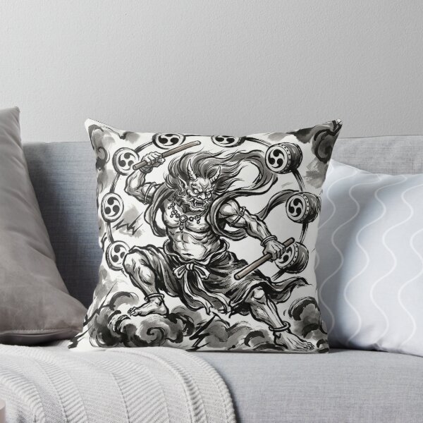 Item preview, Raijin Thunder God Kanji Ink Art designed and sold by Kanjigraphy.