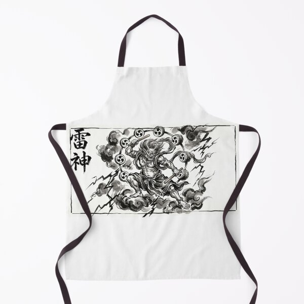 Item preview, Raijin Thunder God Kanji Ink Art designed and sold by Kanjigraphy.