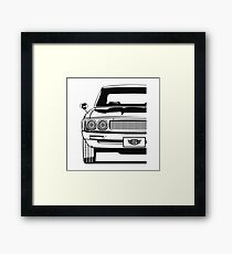 GT-R KPGC110 (black & white) Framed Print