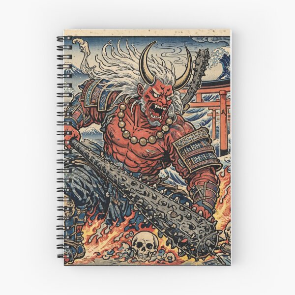 Item preview, Fiery Oni Demon Warrior Inferno designed and sold by Surviving Monday Club.