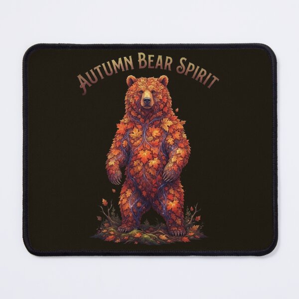 Item preview, Autumn Bear Spirit Fall Leaves Wildlife Nature Art designed and sold by Evelashop.