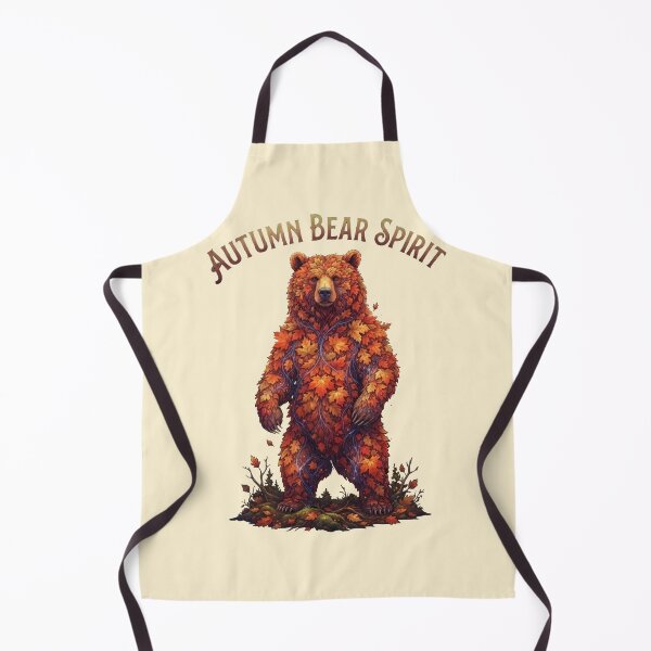 Item preview, Autumn Bear Spirit Fall Leaves Wildlife Nature Art designed and sold by Evelashop.