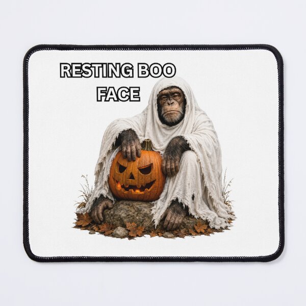 Item preview, Resting Boo Face Halloween Chimp designed and sold by HippyRikky.
