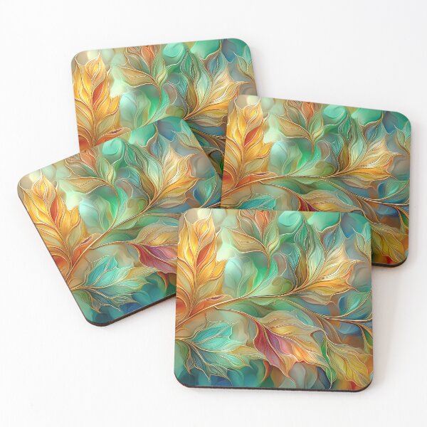 Item preview, Autumn Leaves Abstract Art | Autumn Foliage, Maple Leaf Botanical Design. designed and sold by MargaretWiktor.