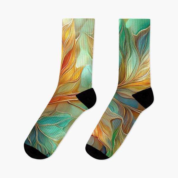 Item preview, Autumn Leaves Abstract Art | Autumn Foliage, Maple Leaf Botanical Design. designed and sold by MargaretWiktor.