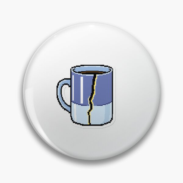 Item preview, Pixel Coffee Cup Crack designed and sold by One More Run.