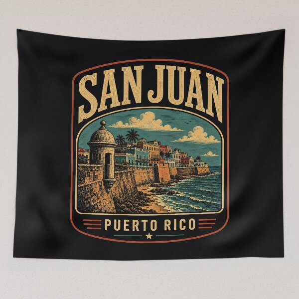 Item preview, San Juan - Puerto Rico designed and sold by GoodOldVintage.