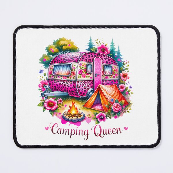 Item preview, Camping Queen Pink Leopard Caravan designed and sold by butterflies-new.