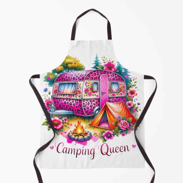 Item preview, Camping Queen Pink Leopard Caravan designed and sold by butterflies-new.