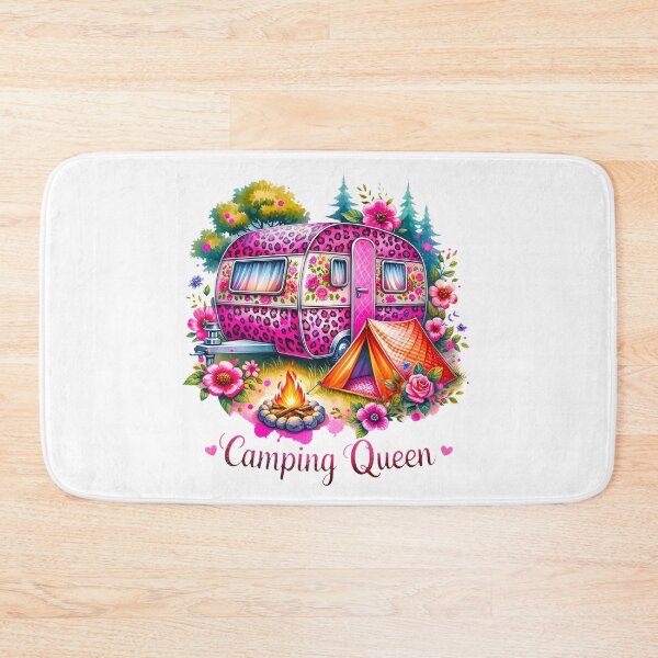 Item preview, Camping Queen Pink Leopard Caravan designed and sold by butterflies-new.