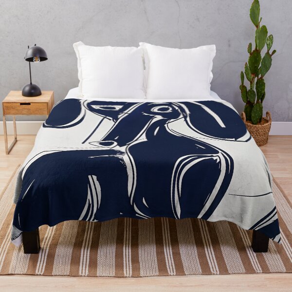 Item preview, Dachshund - Blue Abstract Art designed and sold by shadow-bloom.