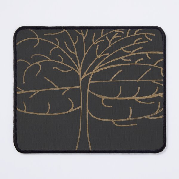 Item preview, Minimalistic Black Gold Line Tree designed and sold by Kristy Carpenter.