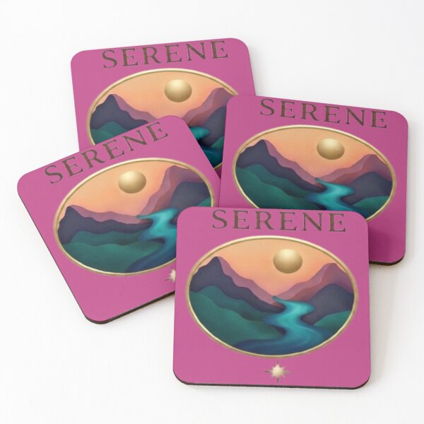 Item preview, Serene Mountain Landscape Minimalist Earth Tones designed and sold by Northern Glow Art.