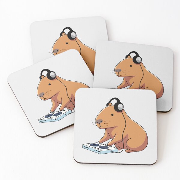 Item preview, DJ Capybara designed and sold by MiaBellaGirl.