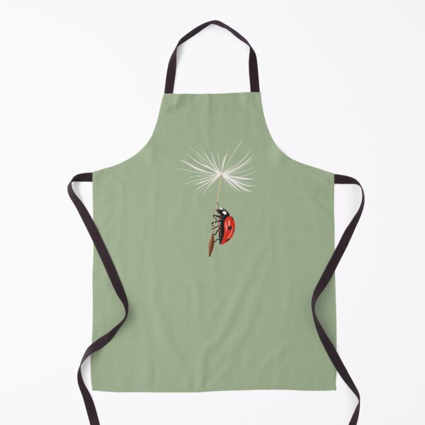 Item preview, Ladybug hanging from a Dandelion seed designed and sold by wonderxwander.