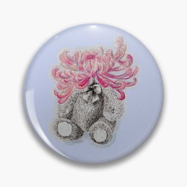 Item preview, Pink Flower Bear designed and sold by Amanda Adela Art.