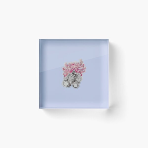 Item preview, Pink Flower Bear designed and sold by Amanda Adela Art.