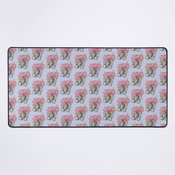 Item preview, Pink Flower Bear designed and sold by Amanda Adela Art.