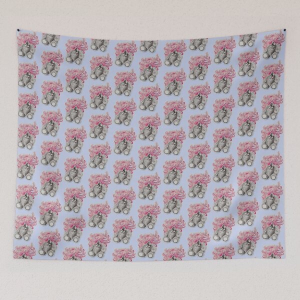 Item preview, Pink Flower Bear designed and sold by Amanda Adela Art.