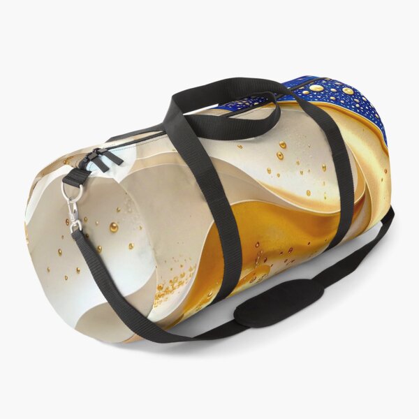 Item preview, Golden and Blue Abstract Swirl designed and sold by Vicky Brago-Mitchell®.