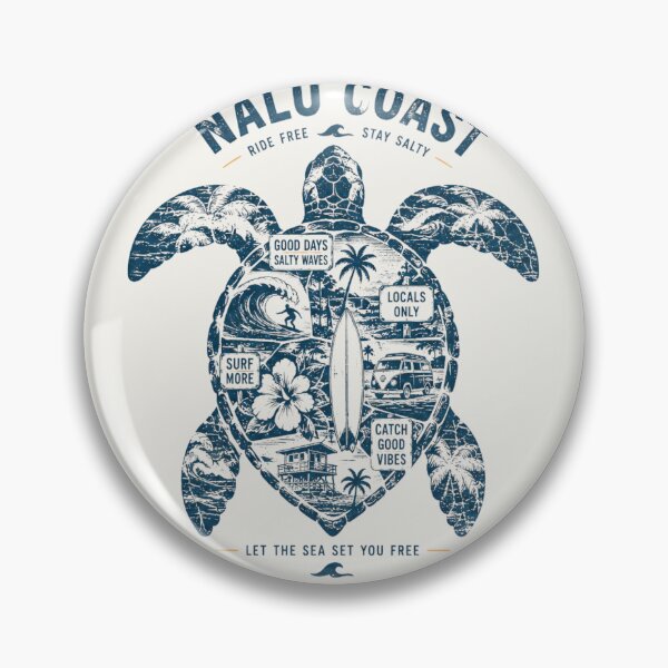 Item preview, Nalu Coast | Ride Free Stay Salty | Tropical Sea Turtle Surf Club Ocean Adventure  designed and sold by Nalu Coast.