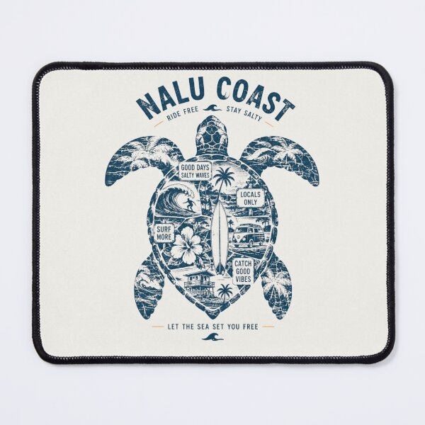 Item preview, Nalu Coast | Ride Free Stay Salty | Tropical Sea Turtle Surf Club Ocean Adventure  designed and sold by Nalu Coast.