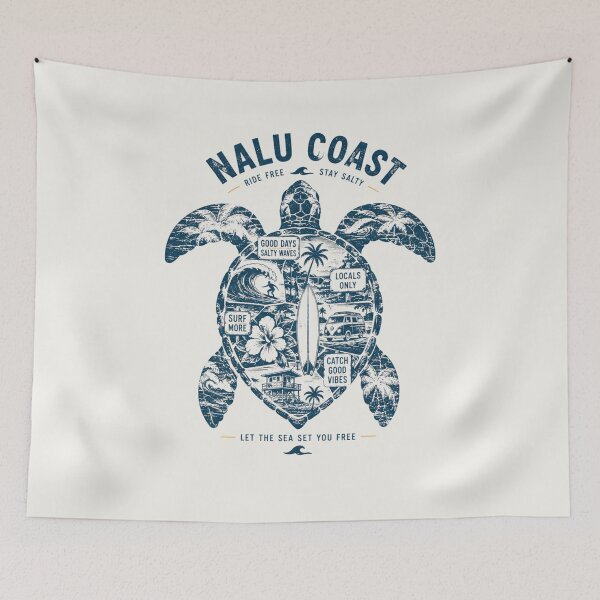 Item preview, Nalu Coast | Ride Free Stay Salty | Tropical Sea Turtle Surf Club Ocean Adventure  designed and sold by Nalu Coast.