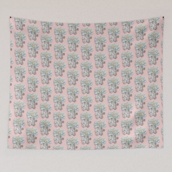 Item preview, Blue Flower Bear designed and sold by Amanda Adela Art.