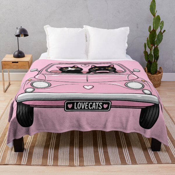Item preview, Black cats in a pink car designed and sold by YChangShop.