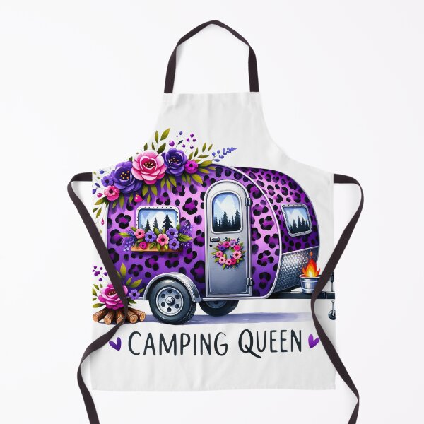 Item preview, Purple Leopard Camping Queen Caravan designed and sold by butterflies-new.