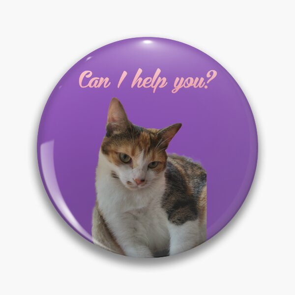 Item preview, "Can I help you?" Cat designed and sold by Tymber2018.