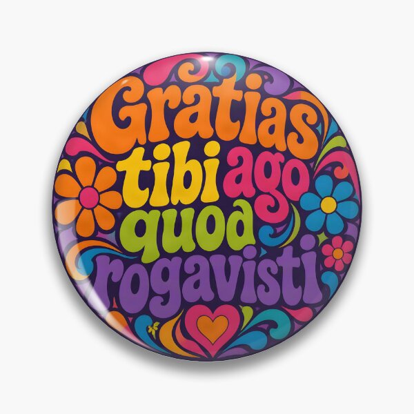 Item preview, Thank you for asking - in Latin  designed and sold by ZombieZooCuties.