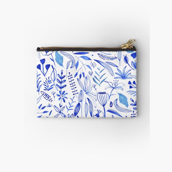 Item preview, Botanical Illustration of Flowers in Blue Watercolor designed and sold by ElizabethCoelho.