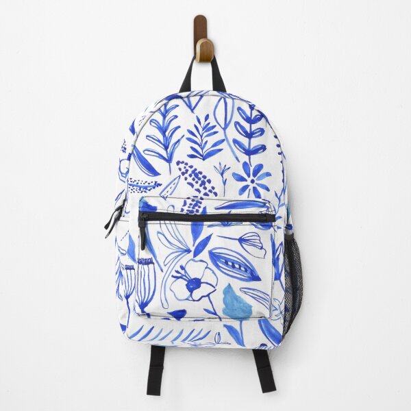 Item preview, Botanical Illustration of Flowers in Blue Watercolor designed and sold by ElizabethCoelho.