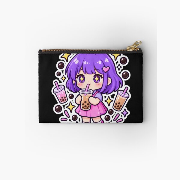 Item preview, Powered by Boba – Cute Kawaii Bubble Tea Girl designed and sold by Revyra Design .