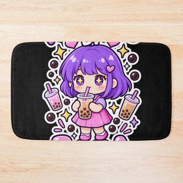 Item preview, Powered by Boba – Cute Kawaii Bubble Tea Girl designed and sold by Revyra Design .