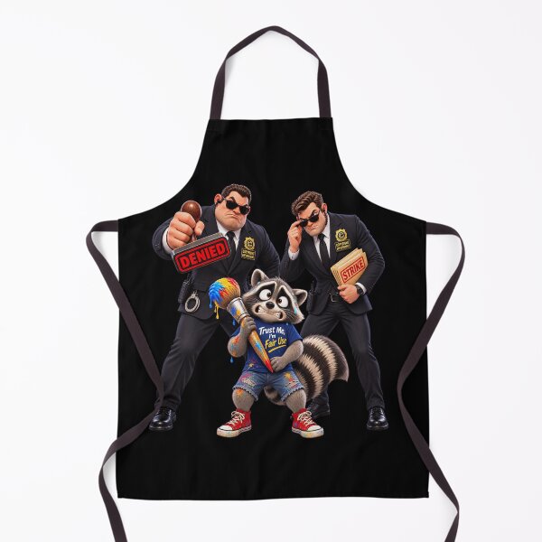 Item preview, Copyright Enforcement vs Fair Use Raccoon designed and sold by SynthWaveR.