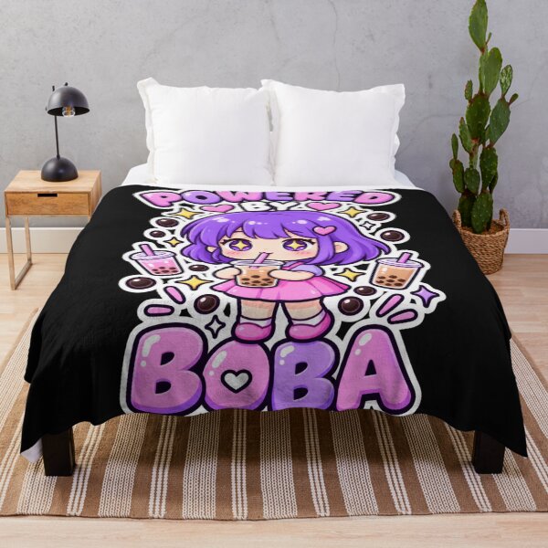 Item preview, Powered by Boba – Cute Kawaii Bubble Tea Girl designed and sold by Revyra Design .
