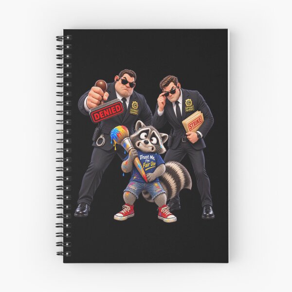 Item preview, Copyright Enforcement vs Fair Use Raccoon designed and sold by SynthWaveR.