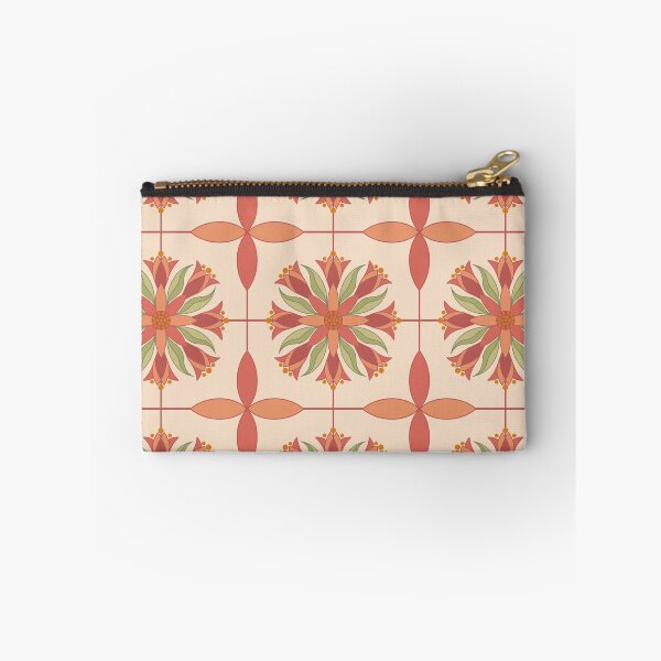 Item preview, Tile pattern copper on pale tan designed and sold by MarySchwindt.