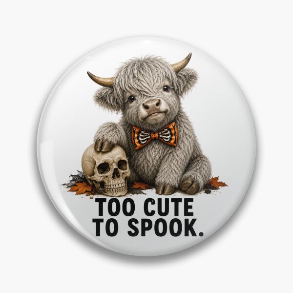 Item preview, Too Cute to Spook Highland Cow designed and sold by HippyRikky.