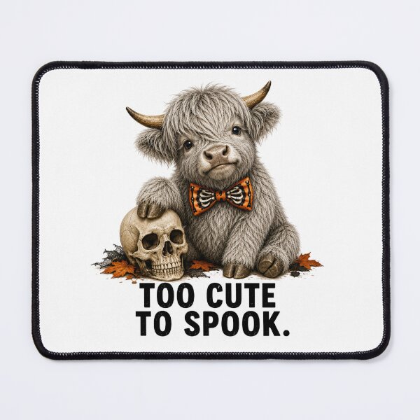 Item preview, Too Cute to Spook Highland Cow designed and sold by HippyRikky.