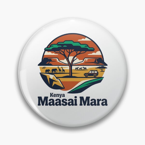 Item preview, Maasai Mara Safari Bold Retro Graphic Poster designed and sold by Inkworksbyshery.