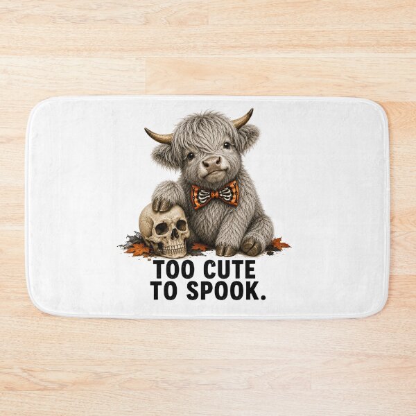Item preview, Too Cute to Spook Highland Cow designed and sold by HippyRikky.