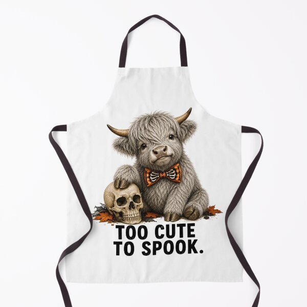 Item preview, Too Cute to Spook Highland Cow designed and sold by HippyRikky.