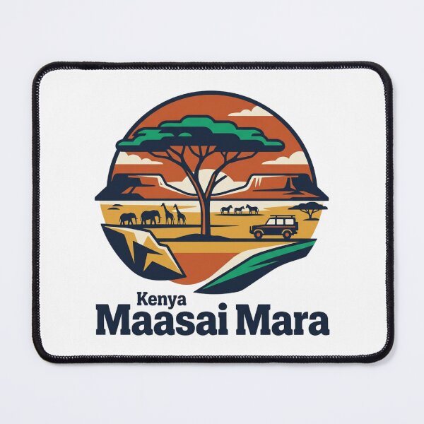 Item preview, Maasai Mara Safari Bold Retro Graphic Poster designed and sold by Inkworksbyshery.