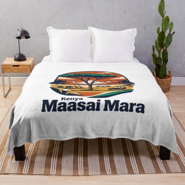 Item preview, Maasai Mara Safari Bold Retro Graphic Poster designed and sold by Inkworksbyshery.