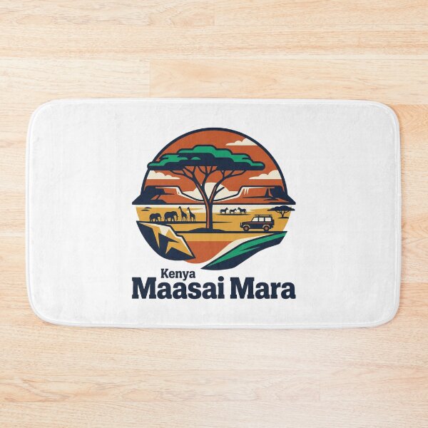 Item preview, Maasai Mara Safari Bold Retro Graphic Poster designed and sold by Inkworksbyshery.